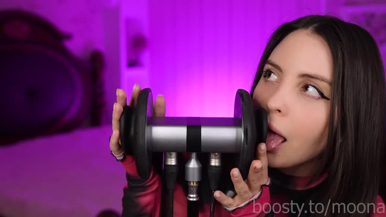 ASMR Ear Licking  | Moona - Fullthot